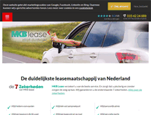Tablet Screenshot of mkblease.nl